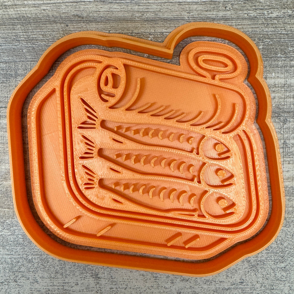 Sardinen Dose inkl. Konturenausstecher | verschiedene Designs