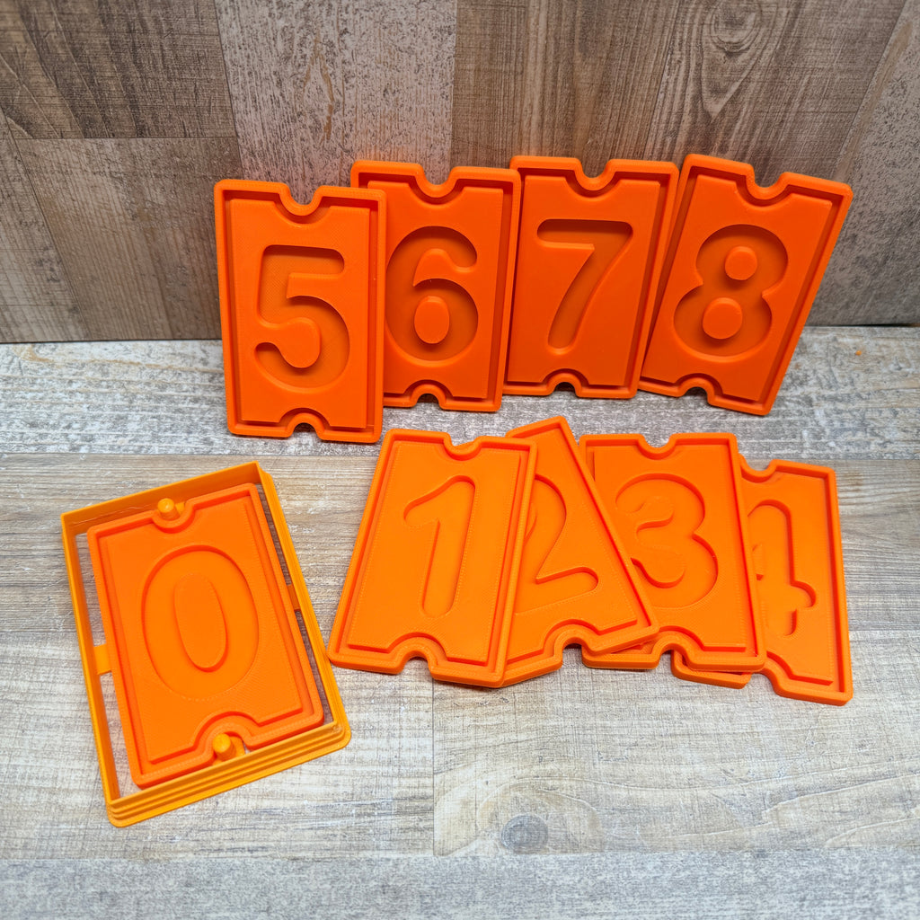 Hausnummern inkl. Konturenausstecher | Set | verschiedene Designs