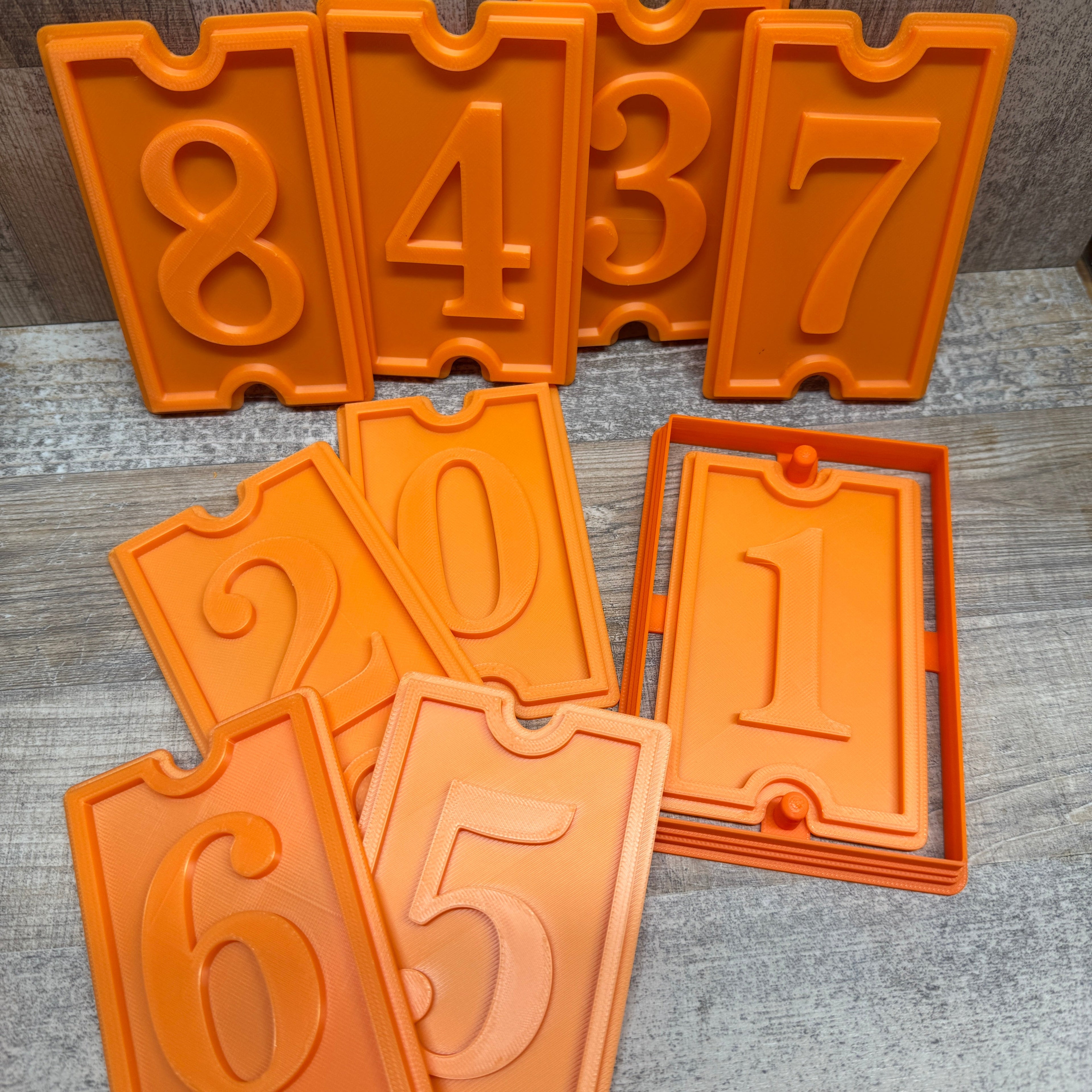 Hausnummern inkl. Konturenausstecher | Set | verschiedene Designs