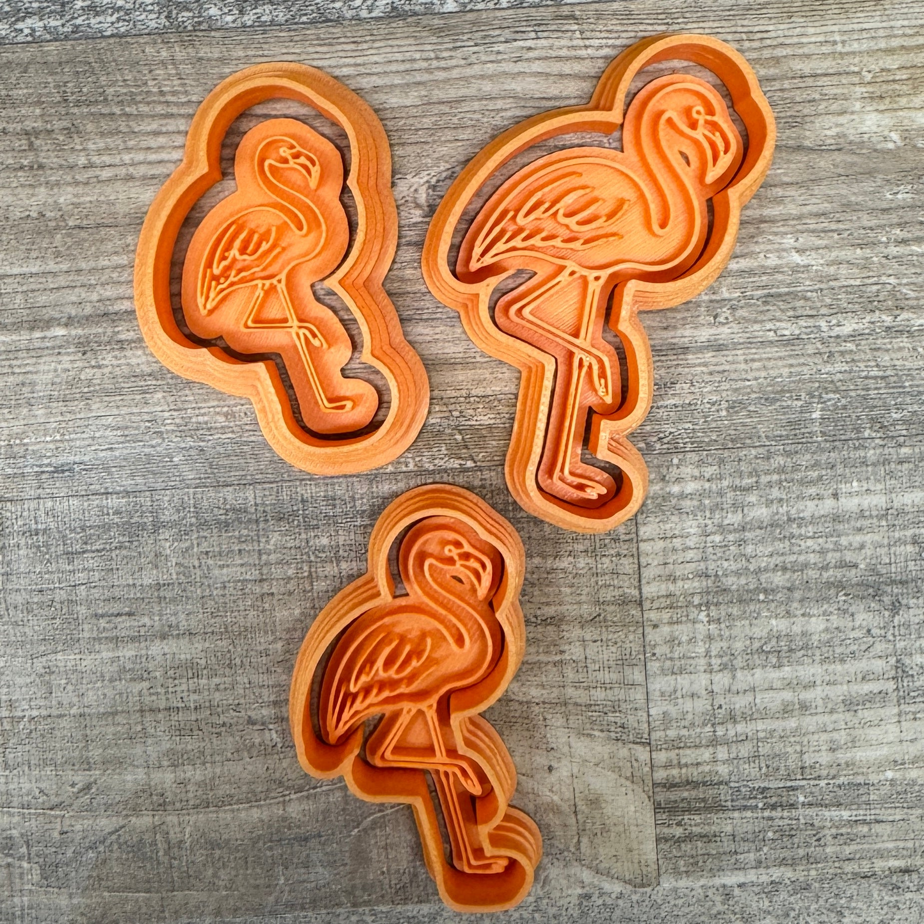 Flamingo inkl. Konturenausstecher