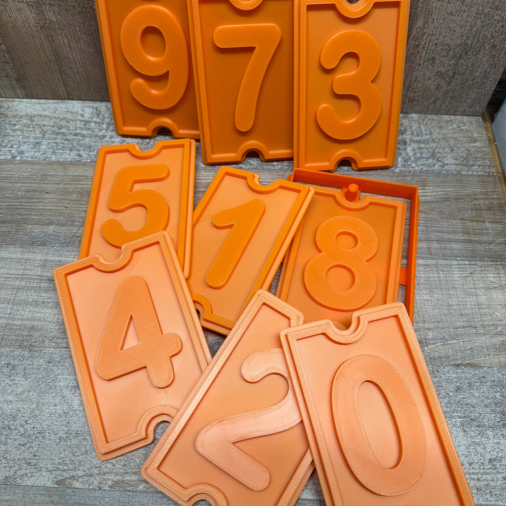 Hausnummern inkl. Konturenausstecher | Set | verschiedene Designs