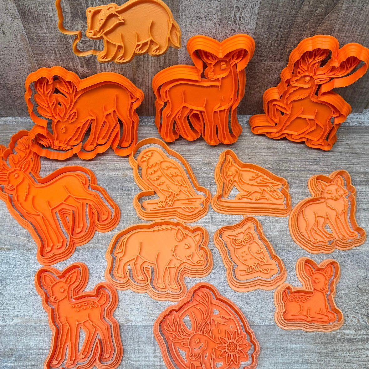 Waldtiere inkl. Konturenausstecher | einzeln und als Set