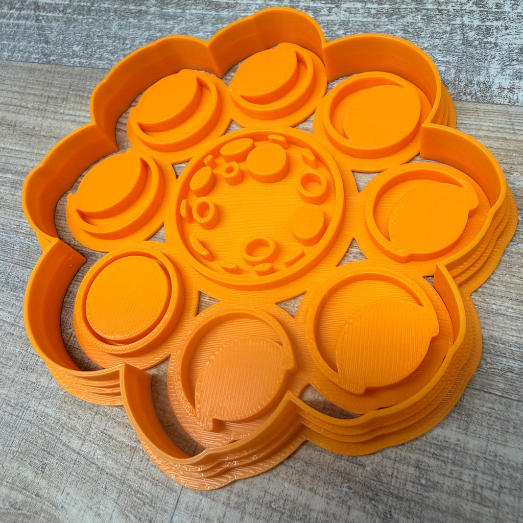 Mondphasen inkl. Konturenausstecher | verschiedene Designs