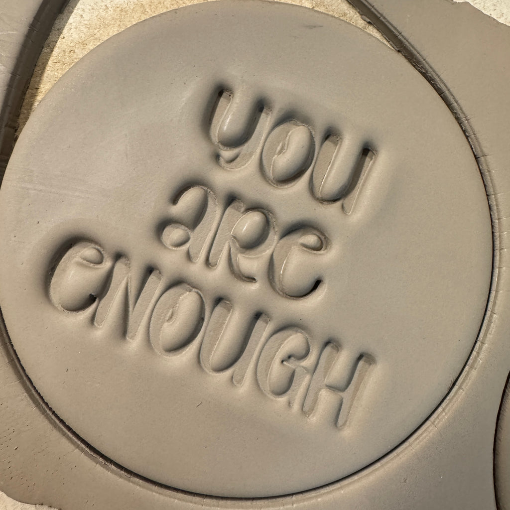 You are enough | Konturenausstecher & Stempel als Kombination