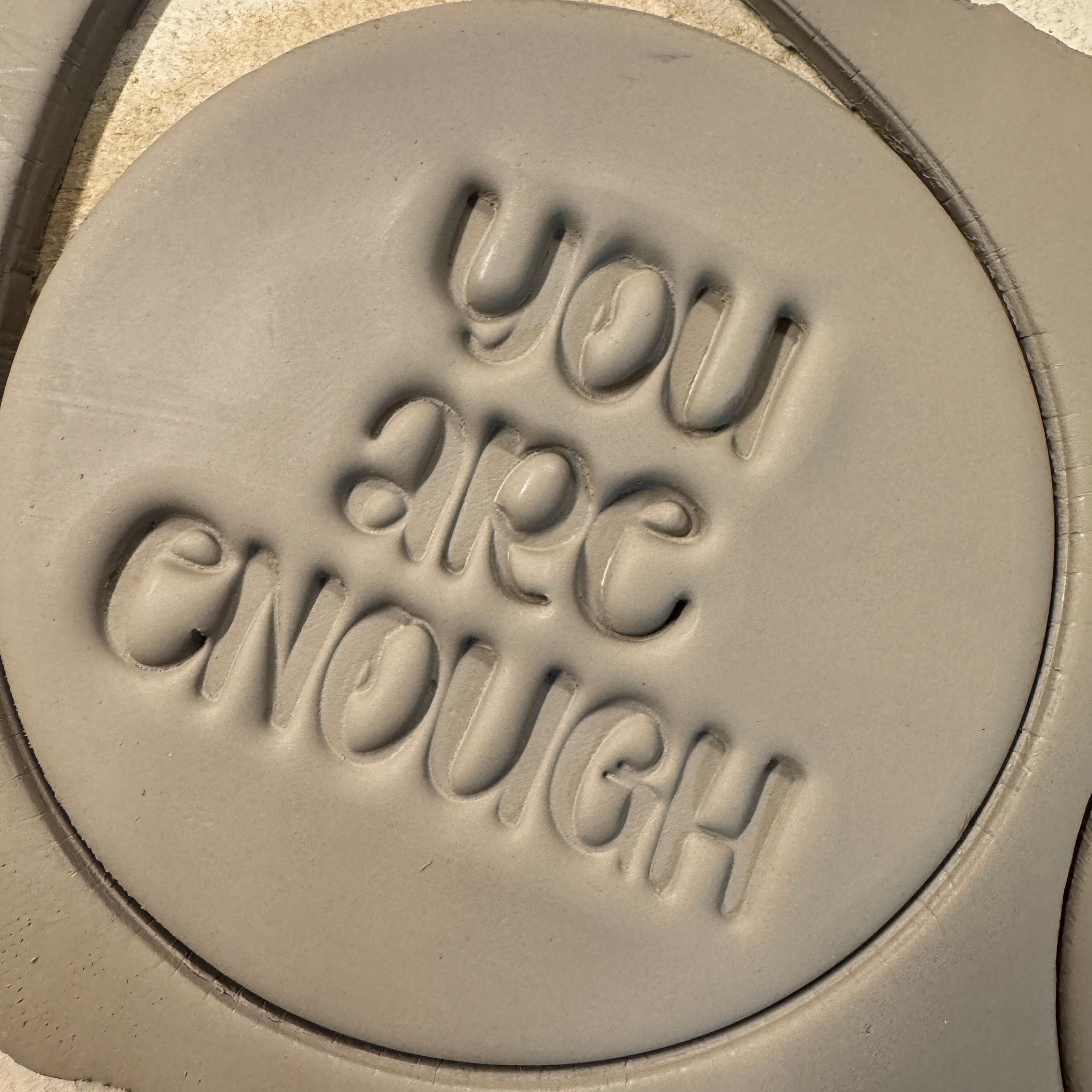 You are enough | Konturenausstecher & Stempel als Kombination
