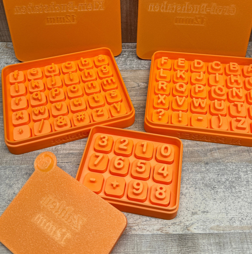 Alphabet (in der Box) | Klein- oder Großbuchstaben 12mm | ARIAL rounded