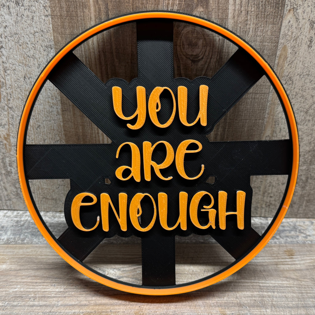 You are enough | Konturenausstecher & Stempel als Kombination