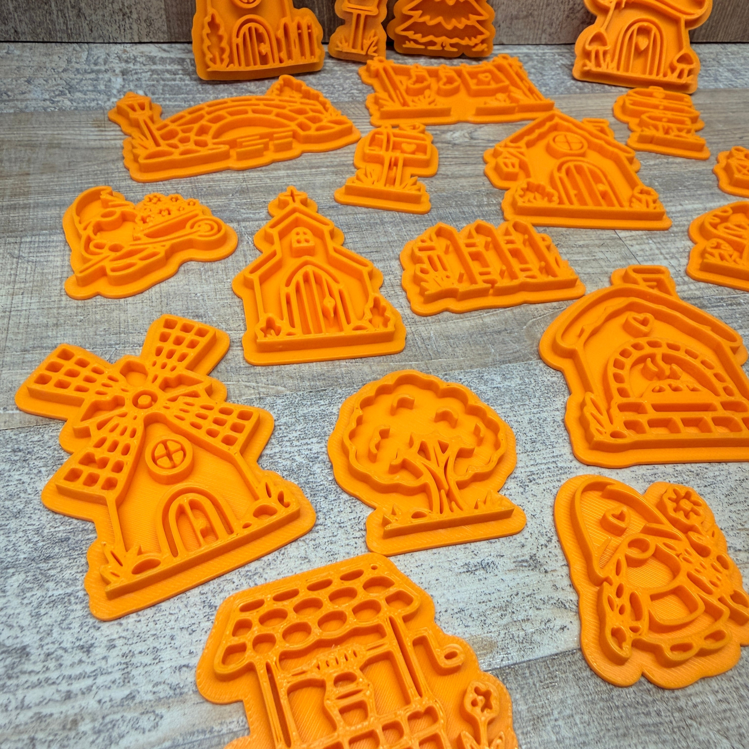 Wichtel Dorf | Gnome Dorf | SET mit 23 Stempeln