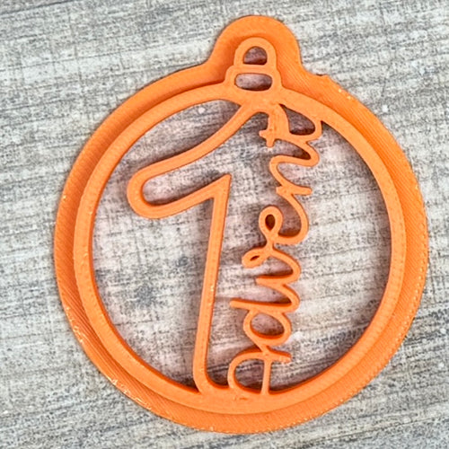 Advent | Weihnachtskugel | SET | inkl. Konturenausstecher