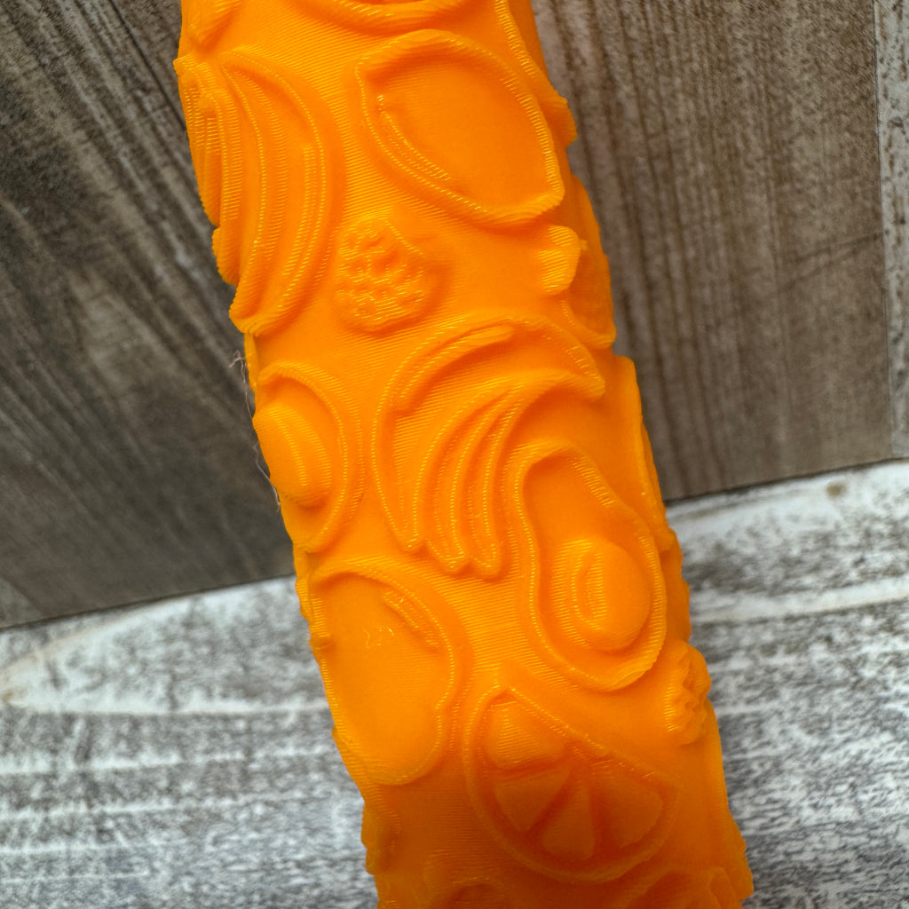 Textur-Roller | Sommer Obst Palmenblätter Muscheln | verschiedene Muster