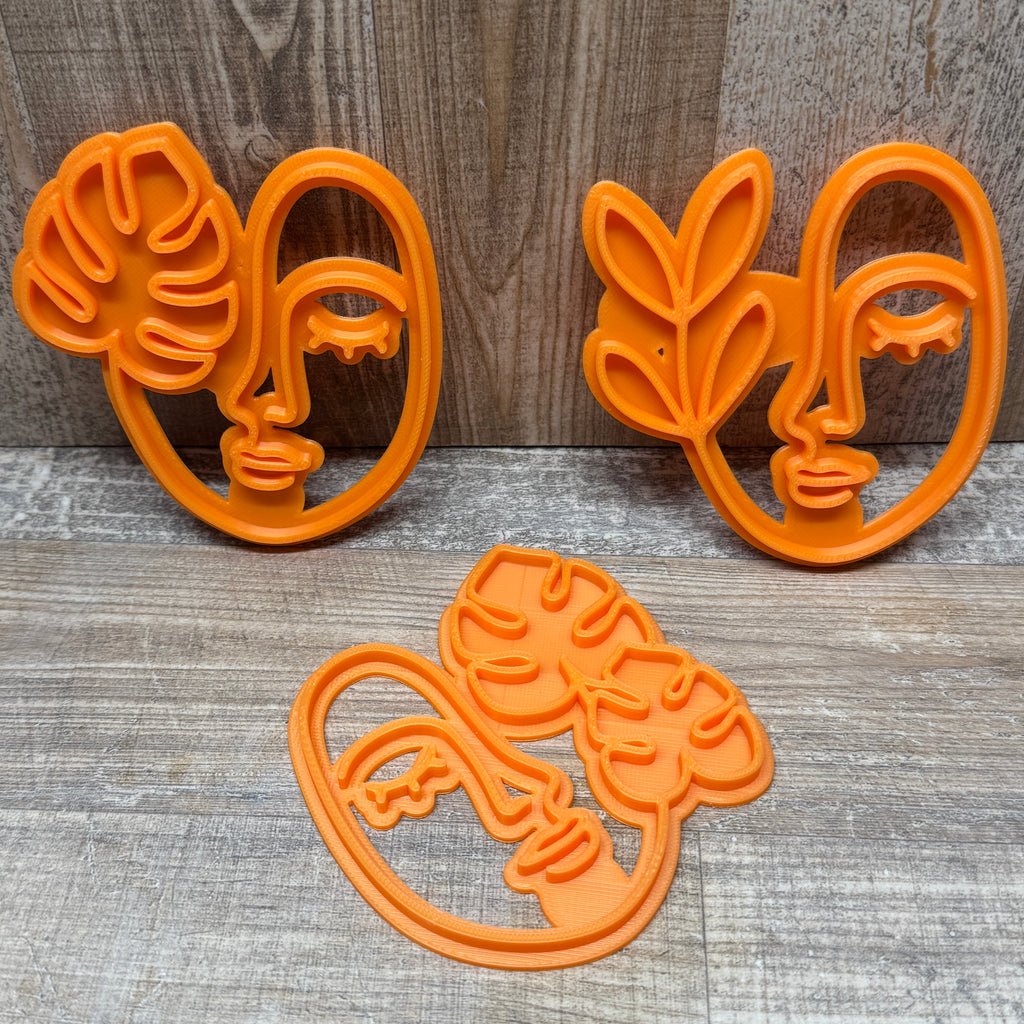 Line-Art Face | verschiedene Designs