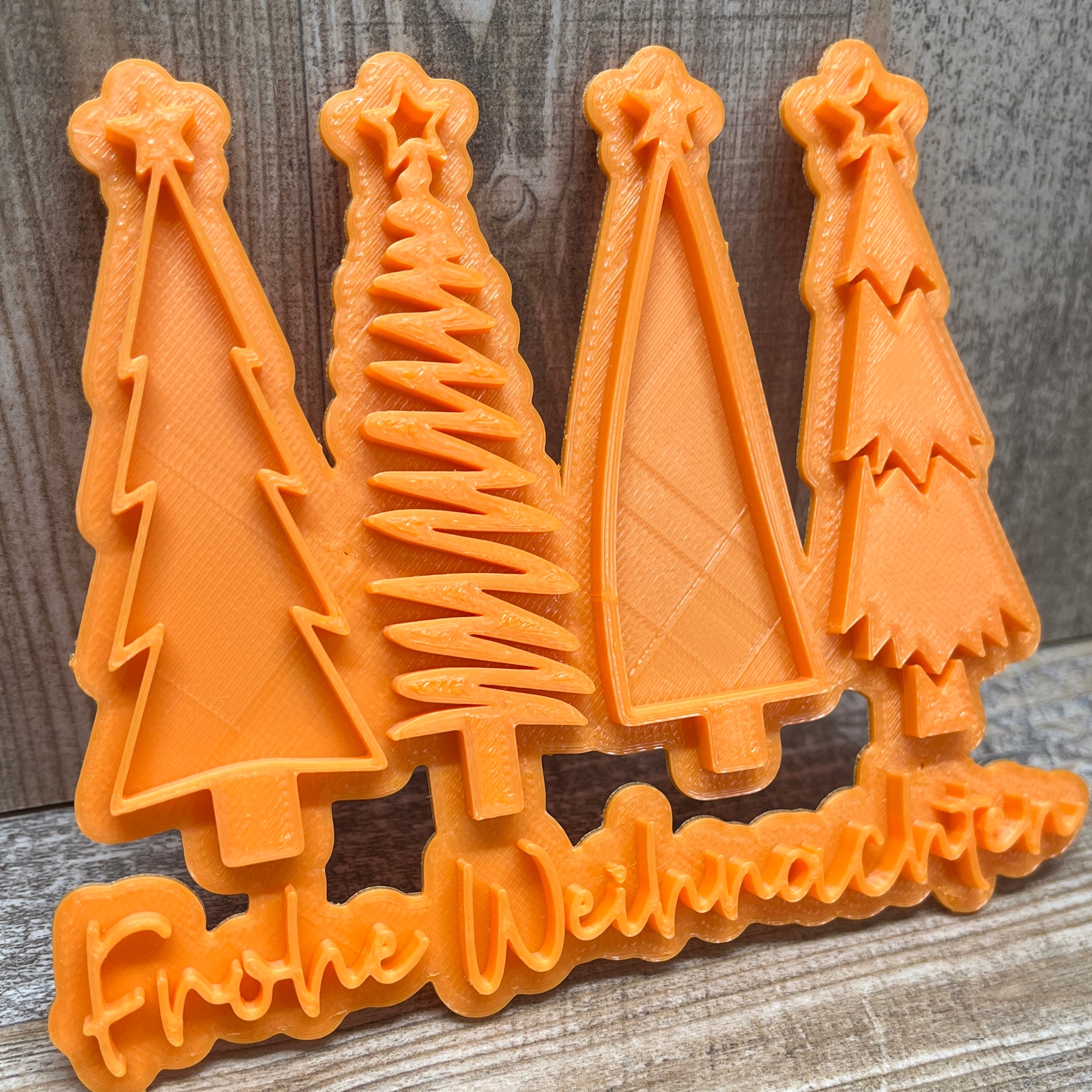 Frohe Weihnachten (4 Tannen)