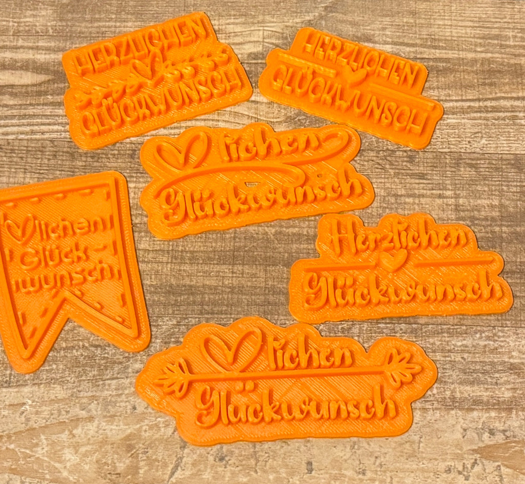 Herzlichen Glückwunsch | Set oder einzeln