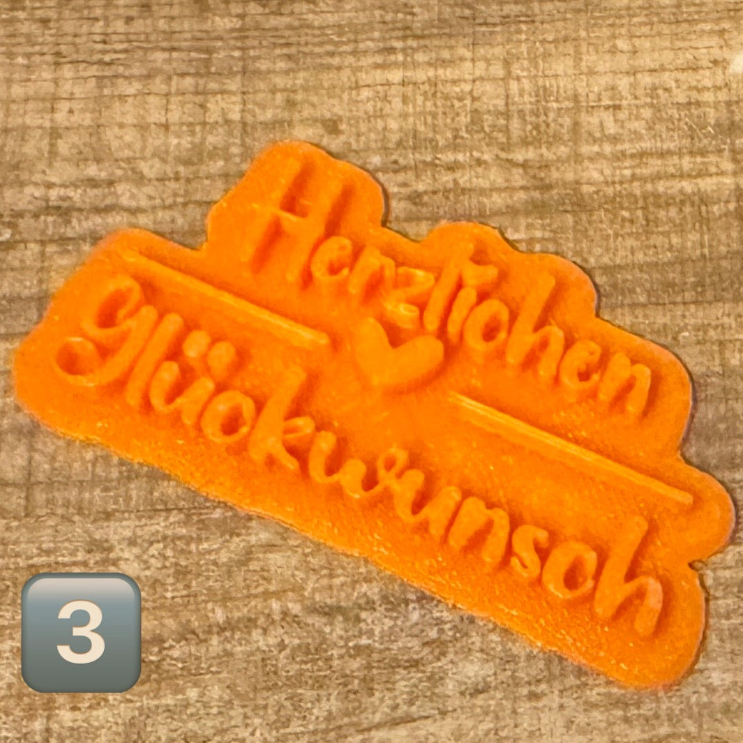 Herzlichen Glückwunsch | Set oder einzeln