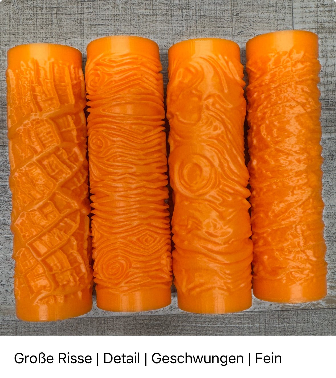 Textur-Roller | Holz-Rinde | verschiedene Muster