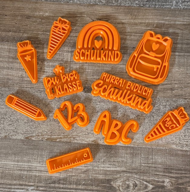 Einschulung | Set mit 11 Stempeln