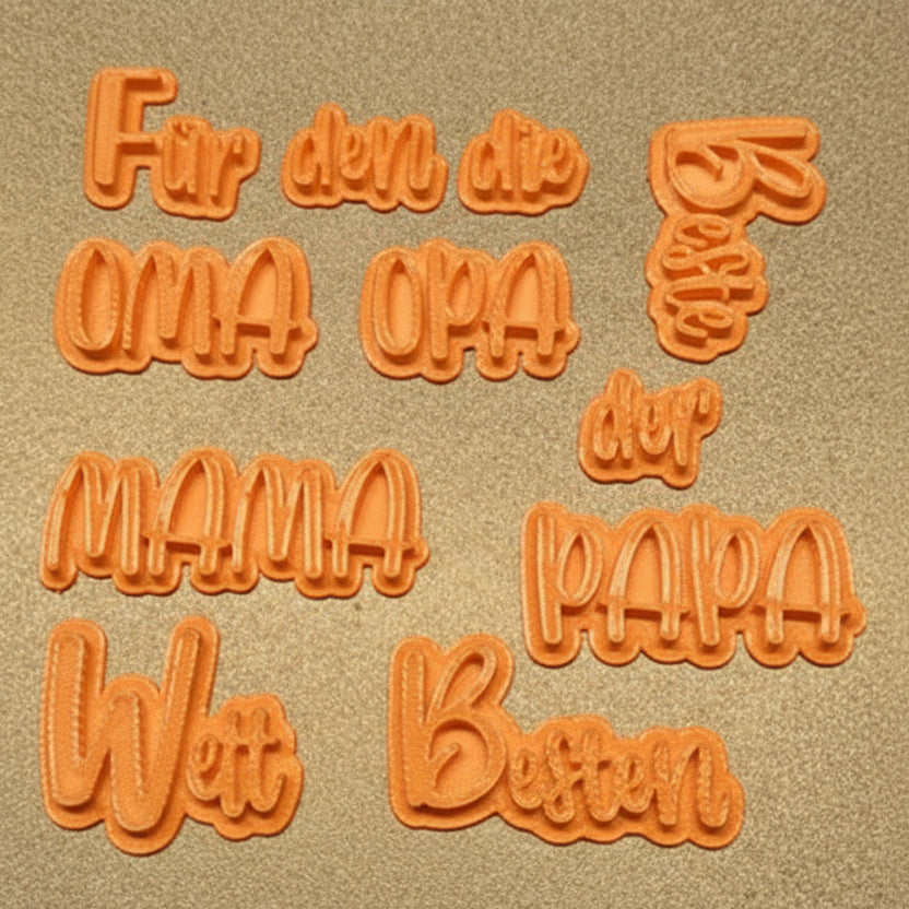 Für die/den Beste/n Mama/Oma/Papa/Opa der Welt | Set