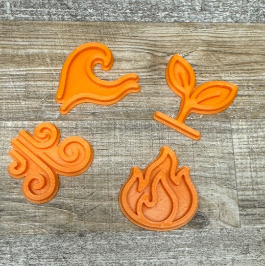 4 Elemente | Erde Wasser Wind Feuer | Set