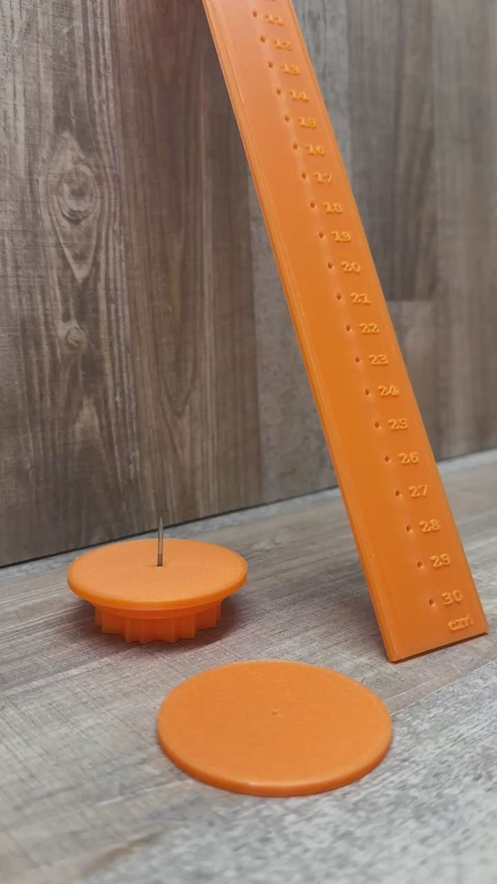 Töpferwerkzeug | Ton-Kreisschneider-Lineal